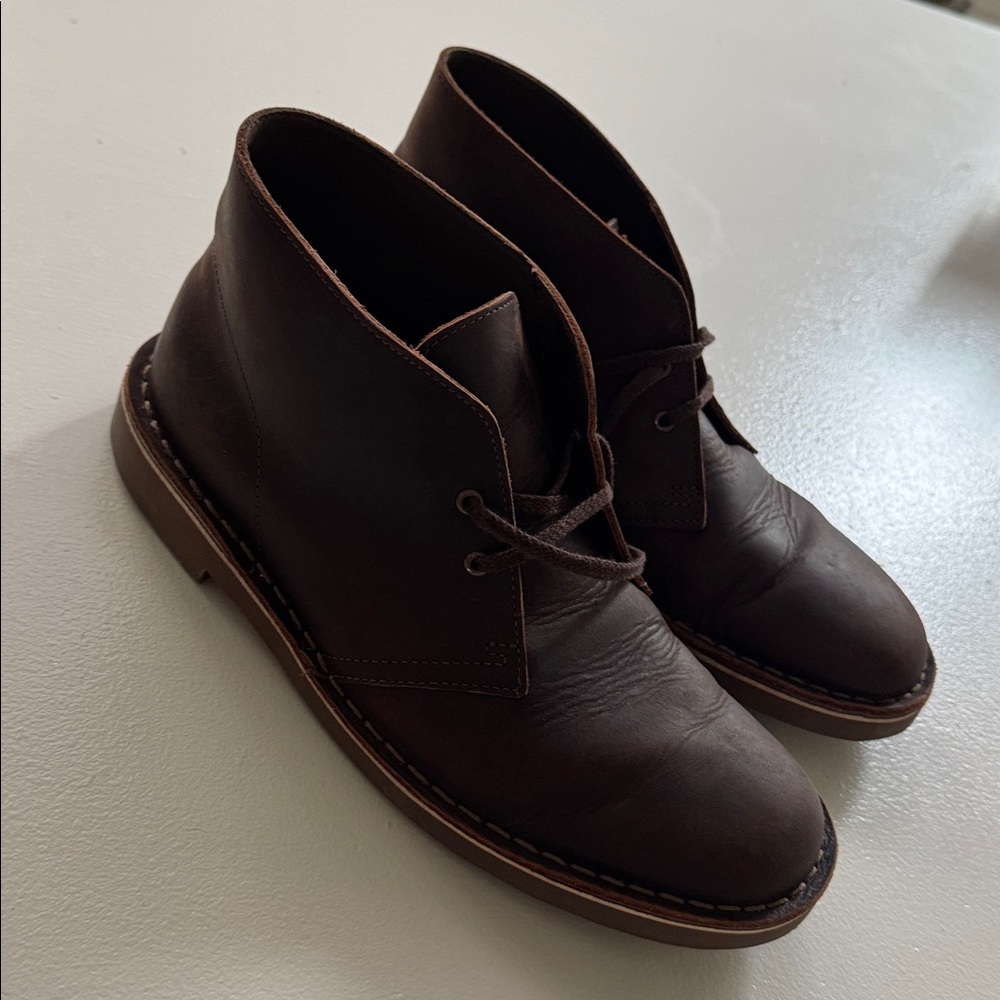 Clark’s Dark Brown Leather Ankle Boots